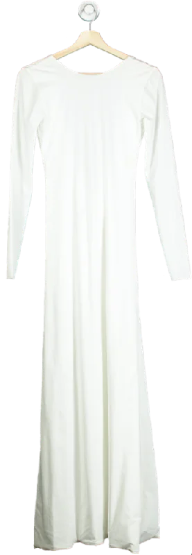 Maygel Coronel White Long-Sleeve Gown UK One Size Sexy little black party dresses