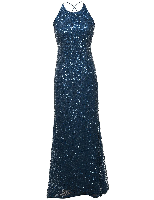 Sequined Evening Dress - S Lightweight party dresses for summer