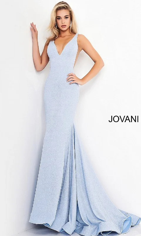 JVN by Jovani Tight Glitter Prom Dress 02132